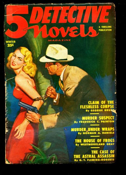 5 Detective Novels Magazine - Bruce - Painton - Daniels - Gray - Winter/50