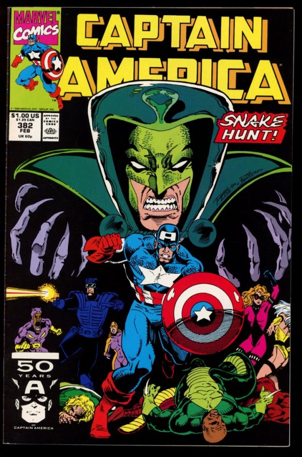 CAPTAIN AMERICA - #382 - 02/90 - 9.4 - Marvel