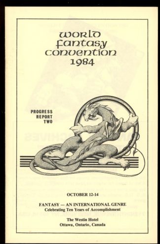 1984 World Fantasy Convention - PROGRESS REPORT #2 - 10/84 - VG-FN - World Fantasy Convention