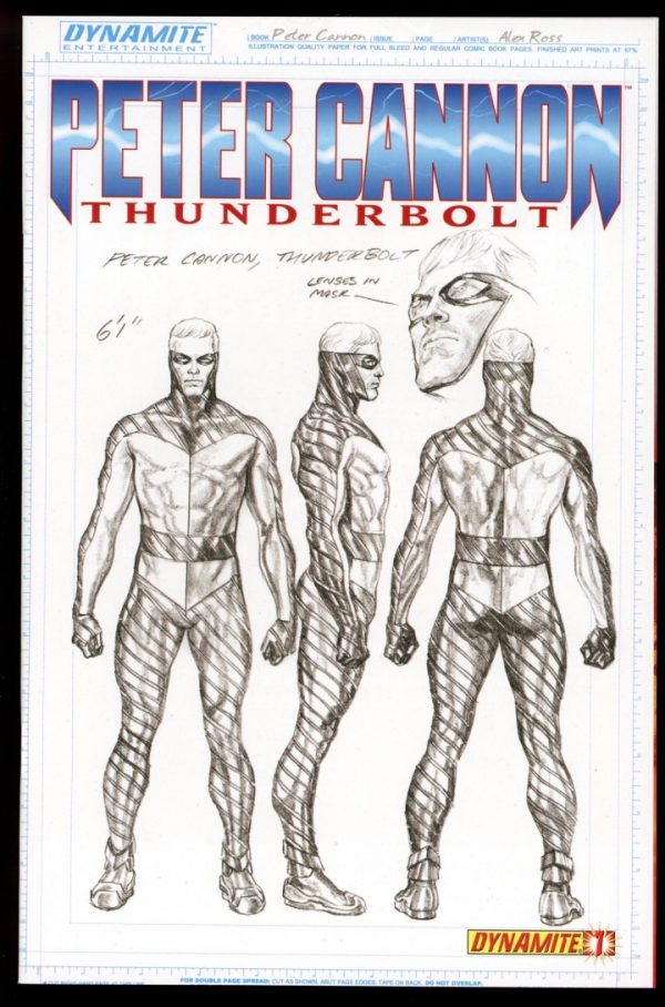 PETER CANNON THUNDERBOLT - #1 – SKETCH - -/12 - 9.6 - Dynamite