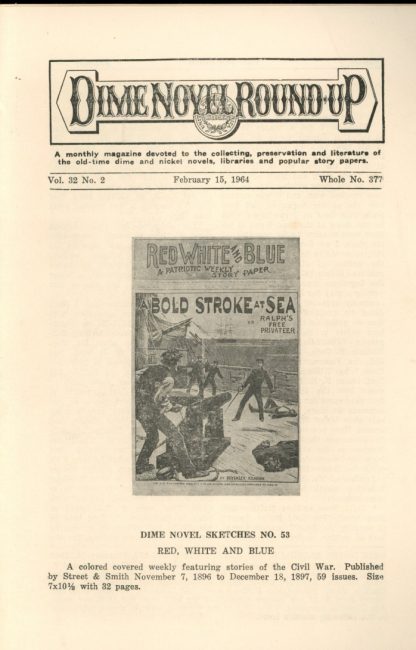 Dime Novel Roundup - #377 - 02/15/64 - FN - Edward T. LeBlanc