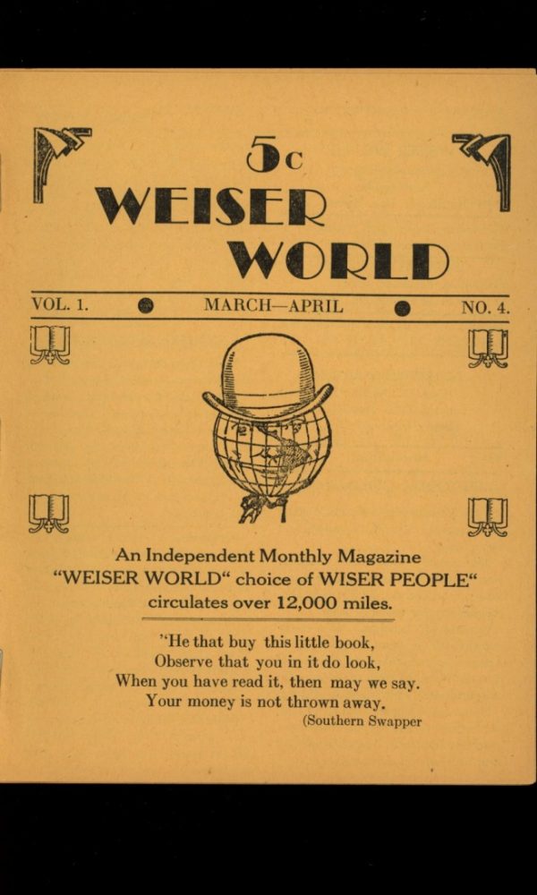 Weiser World - #4 - 03-04/39 - FN - Ken Weiser