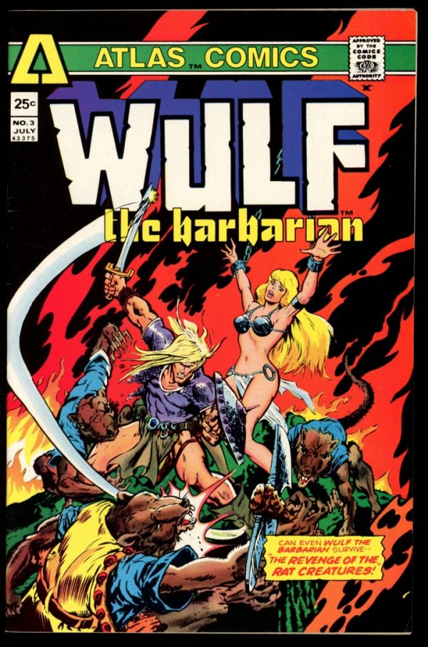 Wulf The Barbarian - #3 - 07/75 - 9.2 - Atlas