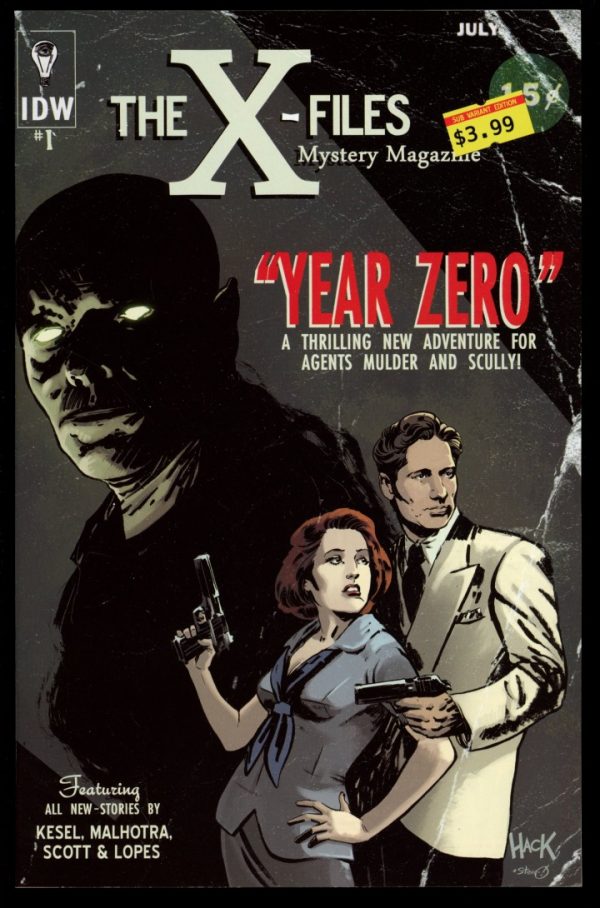 X-Files: Year Zero - #1 – SUB CVR - 07/14 - 9.4 - IDW
