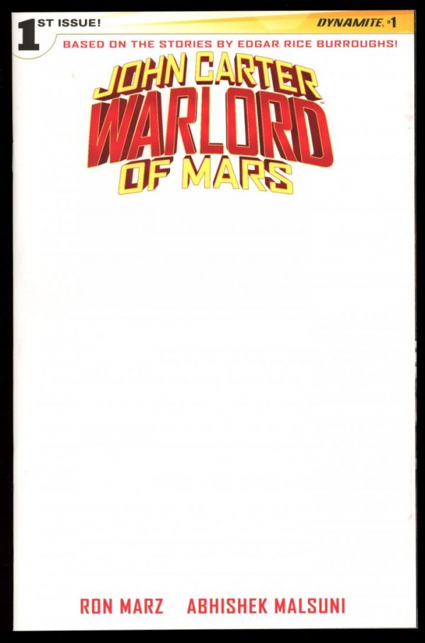 John Carter Warlord Of Mars - #1 – CVR G - 10/15 - 9.6 - Dynamite