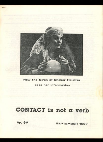 Contact Is Not A Verb - #44 - 09/87 - VG-FN - EOD