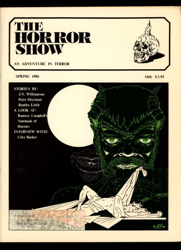 Horror Show - VOL.4 NO.2 - SPRING/86 - VG-FN - Phantom Press
