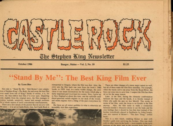 Castle Rock: The Stephen King Newsletter - 10/86 - 10/86 - VG - Castle Rock