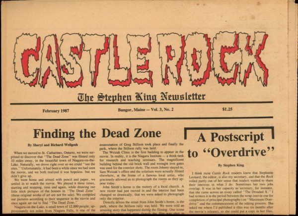 Castle Rock: The Stephen King Newsletter - 02/87 - 02/87 - VG - Castle Rock