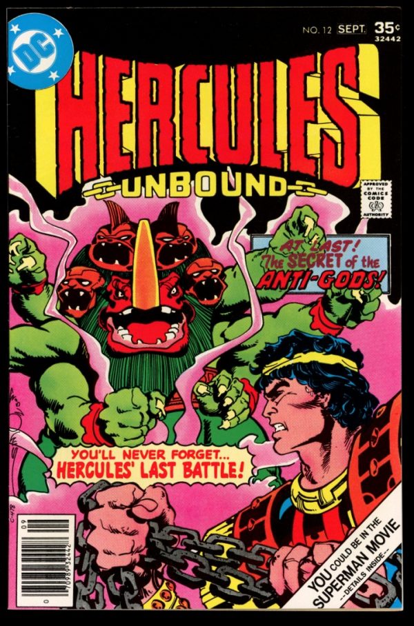 Hercules Unbound - #12 - 09/77 - 8.0 - DC