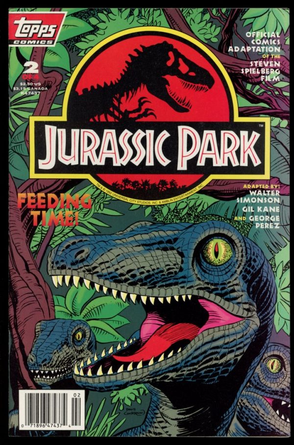 Jurassic Park - #2 OF 4 - 07/93 - 7.0 - Topps