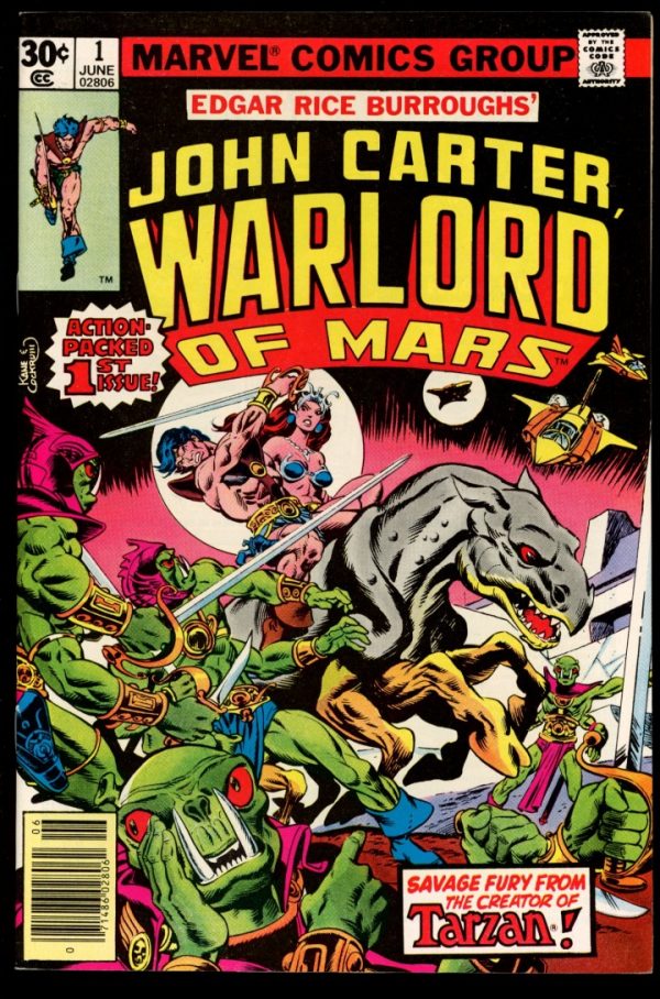 John Carter Warlord Of Mars - #1 - 06/77 - 9.4 - Marvel