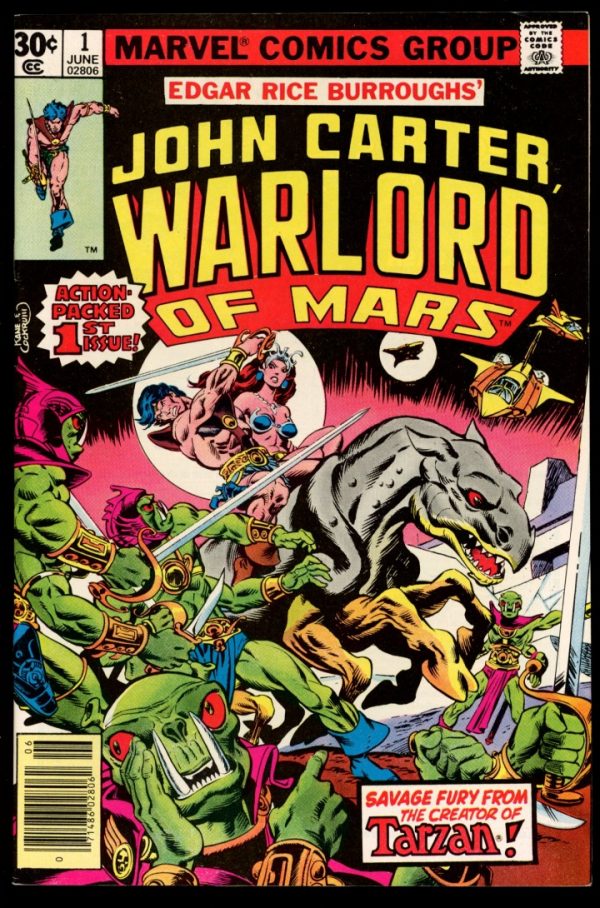 John Carter Warlord Of Mars - #1 - 06/77 - 9.2 - Marvel