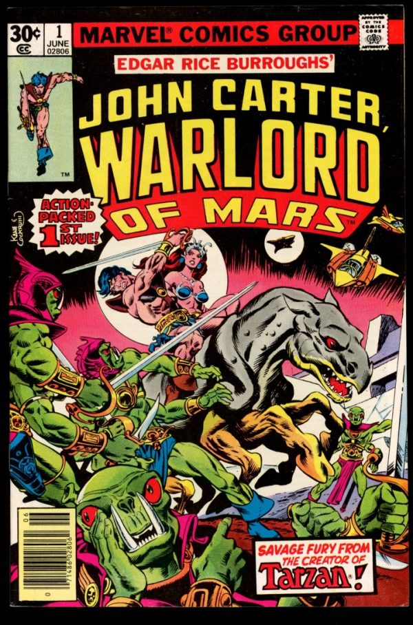 John Carter Warlord Of Mars - #1 - 06/77 - 9.2 - Marvel