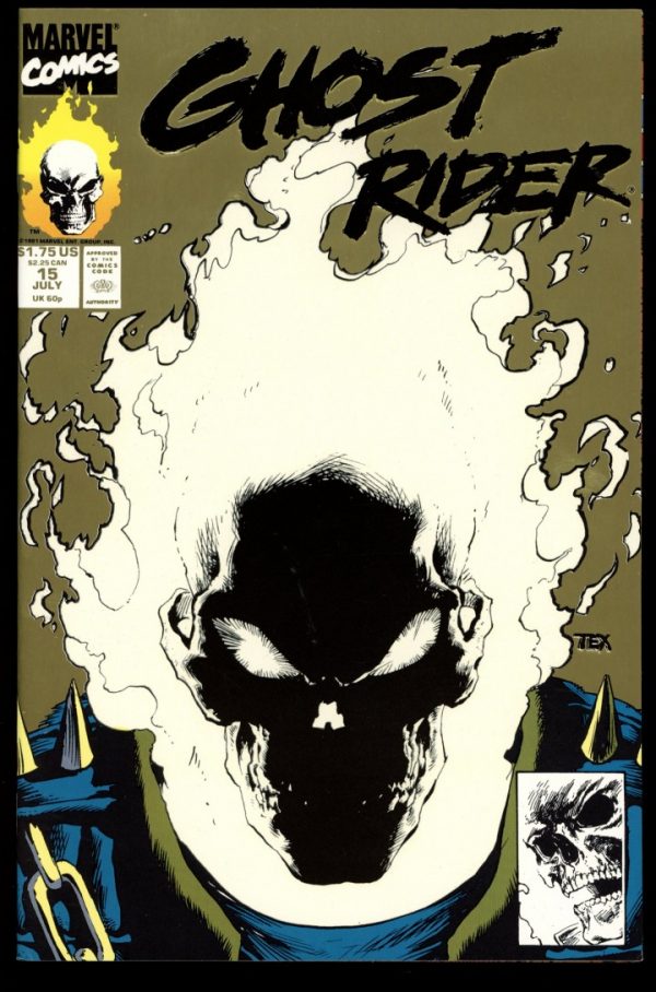 Ghost Rider - #15 - 2nd Print - 07/91 - 9.4 - Marvel