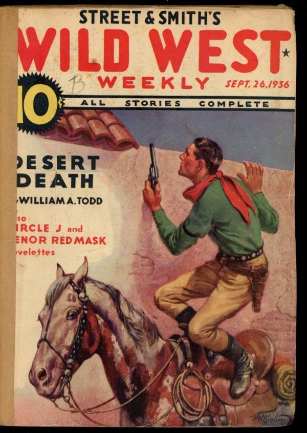 Wild West Weekly - 09/26/36 - Condition: FA - Street & Smith
