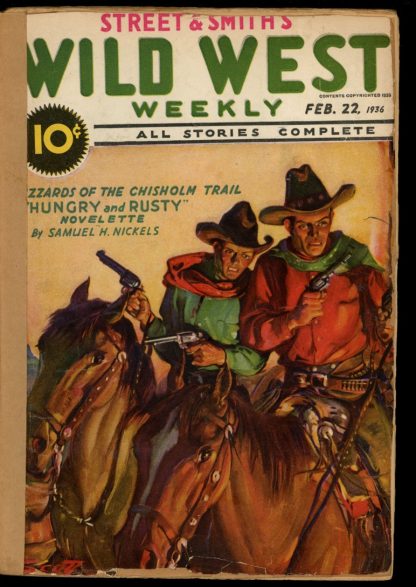 Wild West Weekly - 02/22/36 - Condition: FA - Street & Smith