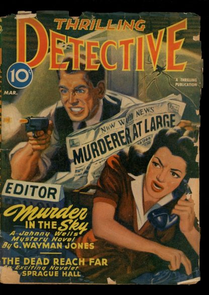 Thrilling Detective - 03/45 - Condition: G-VG - Thrilling
