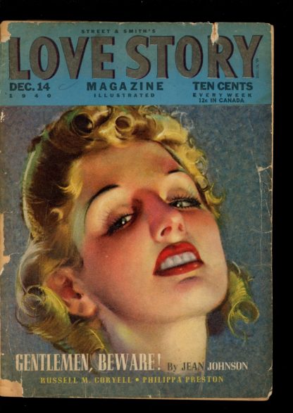 Love Story Magazine - 12/14/40 - Condition: G - Street & Smith
