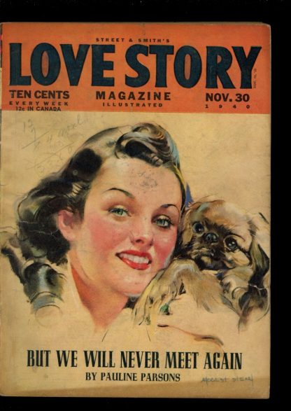 Love Story Magazine - 11/30/40 - Condition: G - Street & Smith