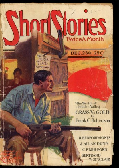 Short Stories - 12/25/26 - Condition: FA-G - Doubleday