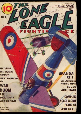 Lone Eagle - 10/38 - Condition: VG - Thrilling