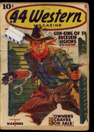 Forty-Four Western Magazine - 09-10/39 - Condition: FA - Popular