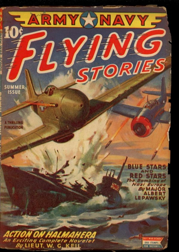 Army Navy Flying Stories - SUMMER/45 - Condition: G-VG - Thrilling