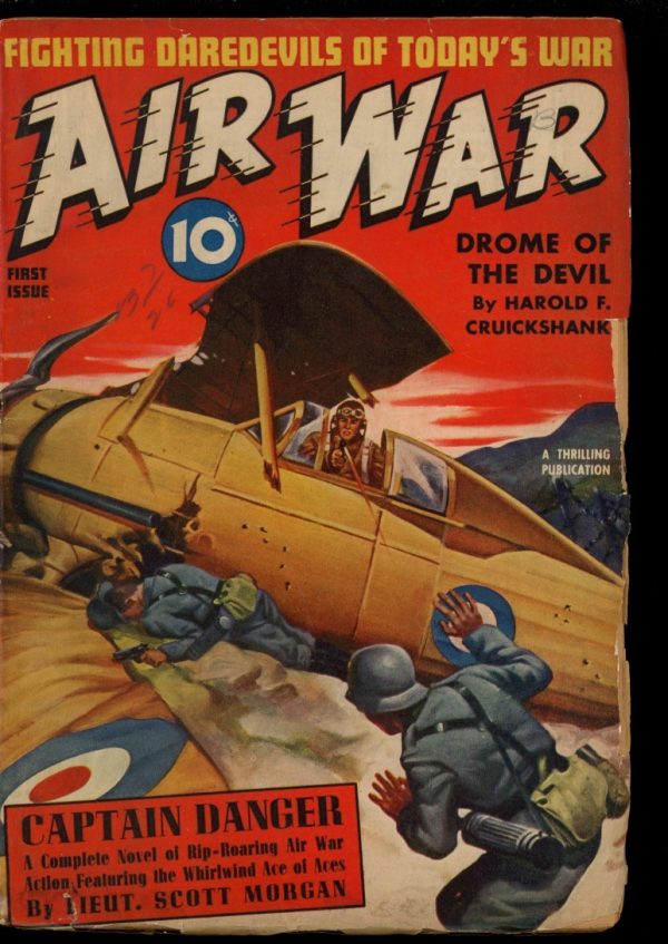 Air War - FALL/40 - Condition: G-VG - Thrilling
