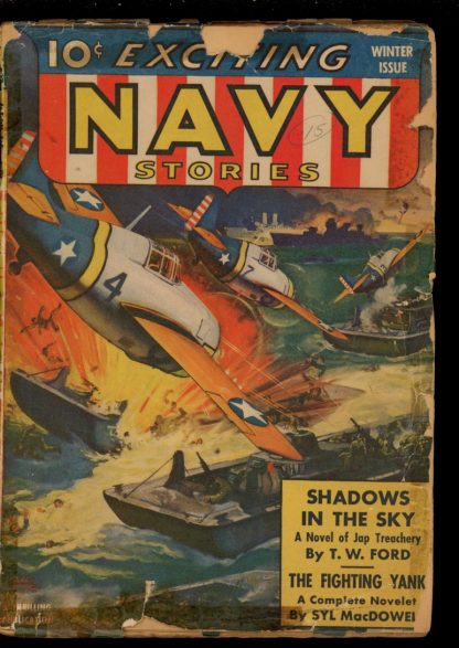Exciting Navy Stories - WINTER/42 - Condition: FA-G - Thrilling