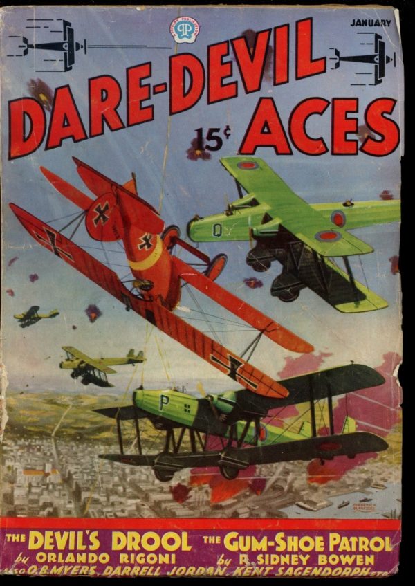 Dare-Devil Aces - 01/36 - Condition: G-VG - Popular