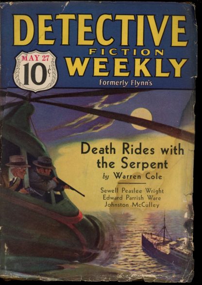 Detective Fiction Weekly - 05/27/33 - Condition: FA - Munsey
