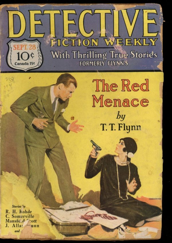 Detective Fiction Weekly - 09/28/29 - Condition: FA-G - Munsey