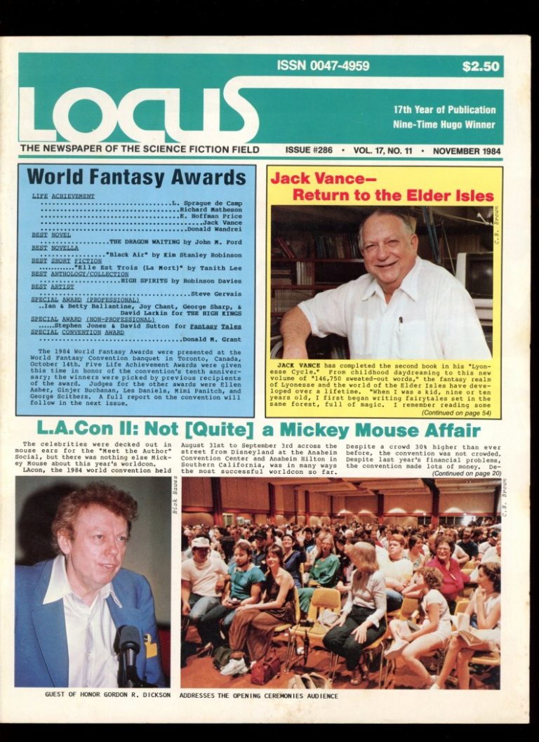 Locus - #286 - 11/84 - VG-FN - Locus Publications