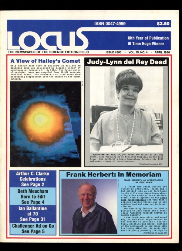 Locus - #303 - 04/86 - VG-FN - Locus Publications