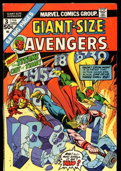 GIANT-SIZE AVENGERS - #3 - 02/75 - 7.0 - 10-104365