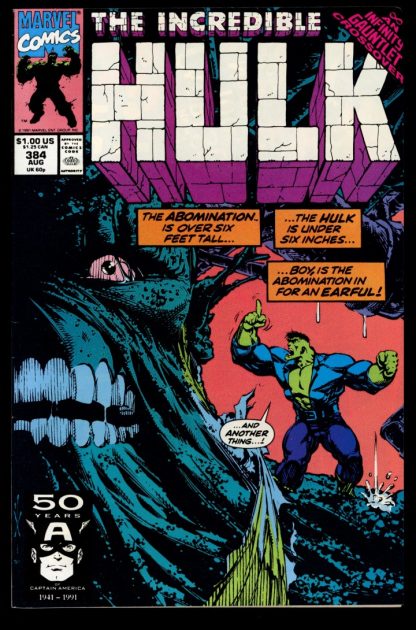 INCREDIBLE HULK - #384 - 08/91 - 9.4 - 10-104405