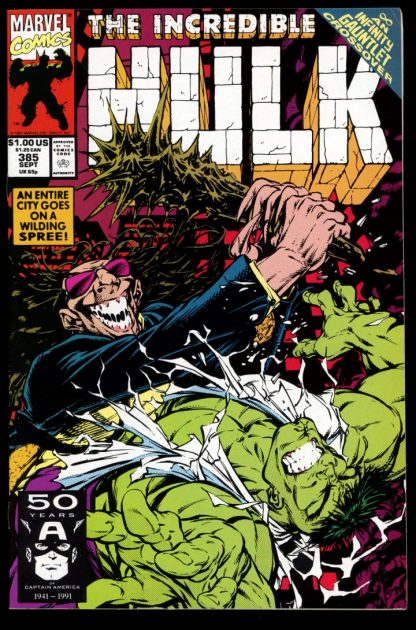 INCREDIBLE HULK - #385 - 09/91 - 8.0 - 10-104407