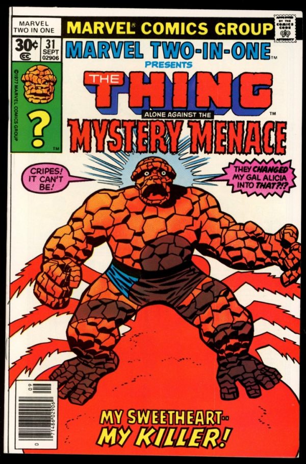 MARVEL TWO-IN-ONE - #31 - 09/77 - 9.2 - 10-104477