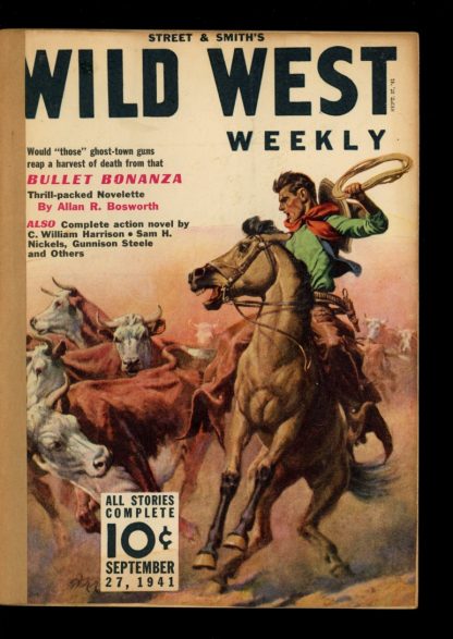 Wild West Weekly - 09/27/41 - Condition: FA - Street & Smith