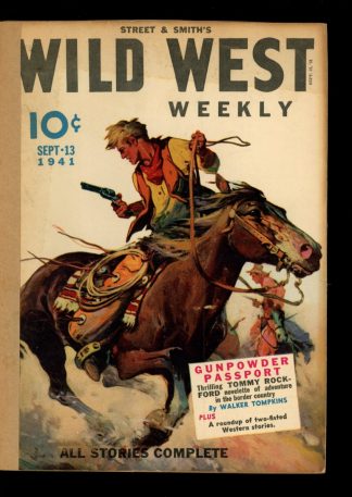Wild West Weekly - 09/13/41 - Condition: FA - Street & Smith