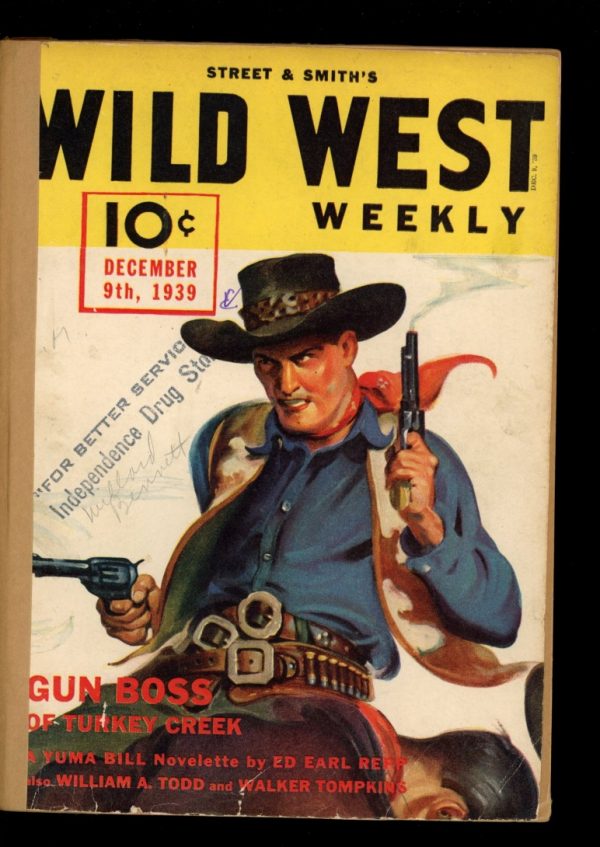 Wild West Weekly - 12/09/39 - Condition: FA - Street & Smith