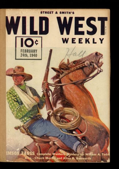Wild West Weekly - 02/24/40 - Condition: FA - Street & Smith
