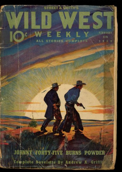 Wild West Weekly - 02/11/39 - Condition: FA - Street & Smith