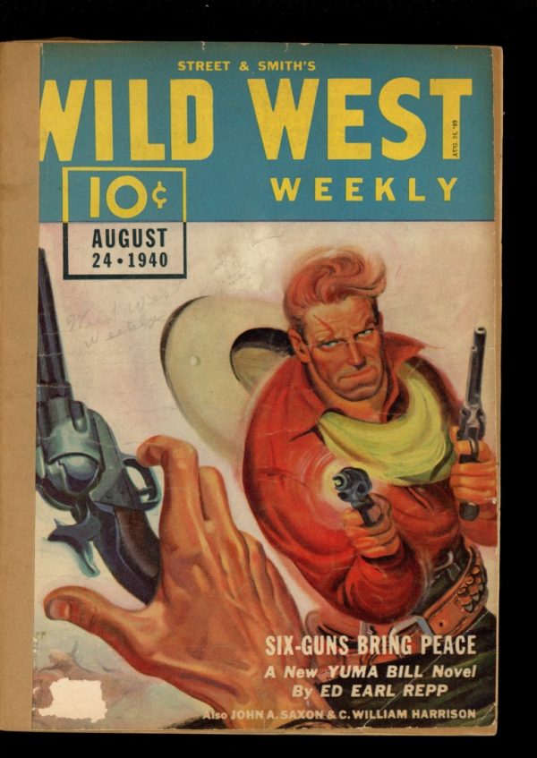 Wild West Weekly - 08/24/40 - Condition: FA - Street & Smith