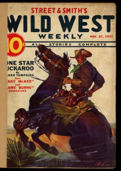 Wild West Weekly - 11/27/37 - Condition: FA - Street & Smith