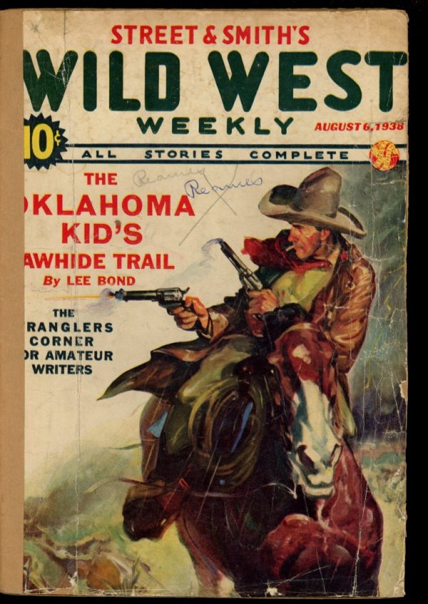 Wild West Weekly - 08/06/38 - Condition: FA - Street & Smith