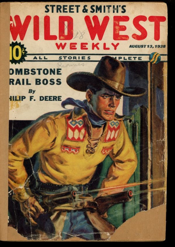 Wild West Weekly - 08/13/38 - Condition: FA - Street & Smith