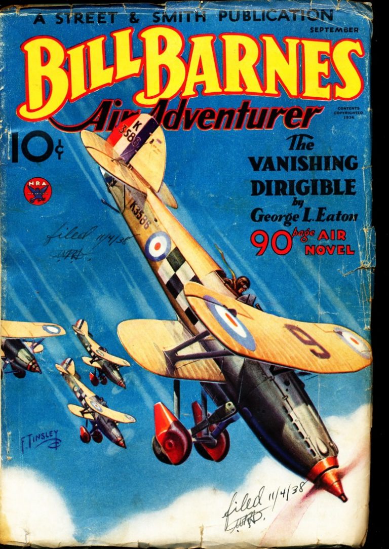 Bill Barnes Air Adventurer - 09/34 - Condition: VG - Street & Smith Publications