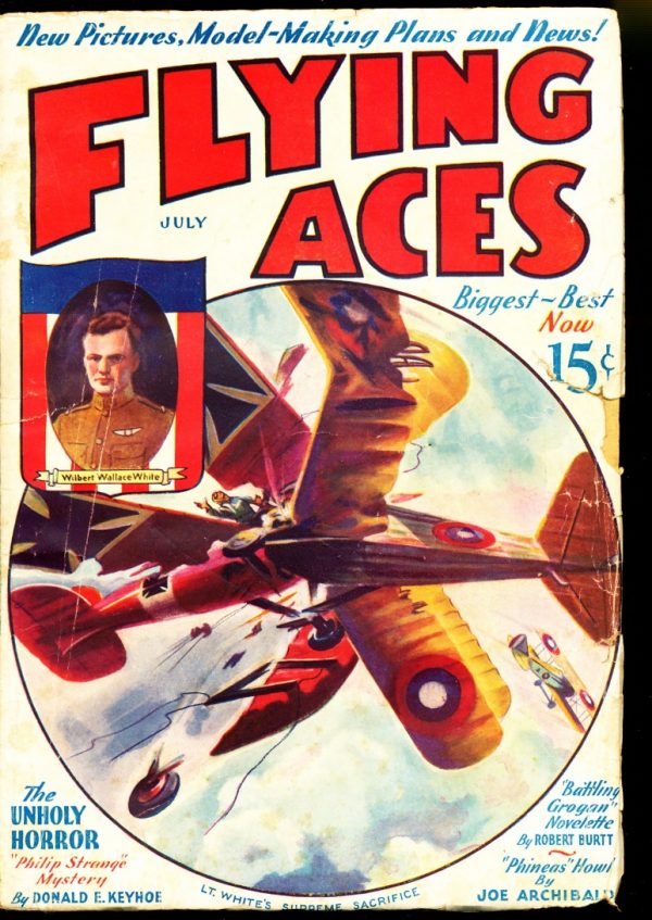 Flying Aces - 07/33 - Condition: G-VG - Magazine Publishers, Inc.